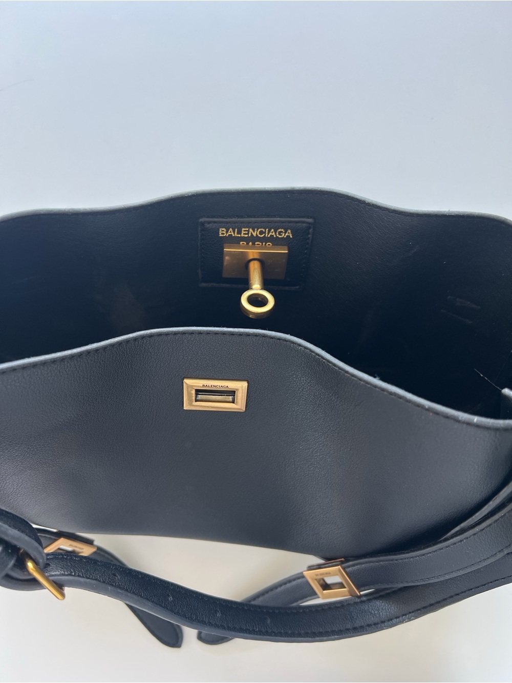 Black Leather Balenciaga Inspired bag - Picture 7 of 7